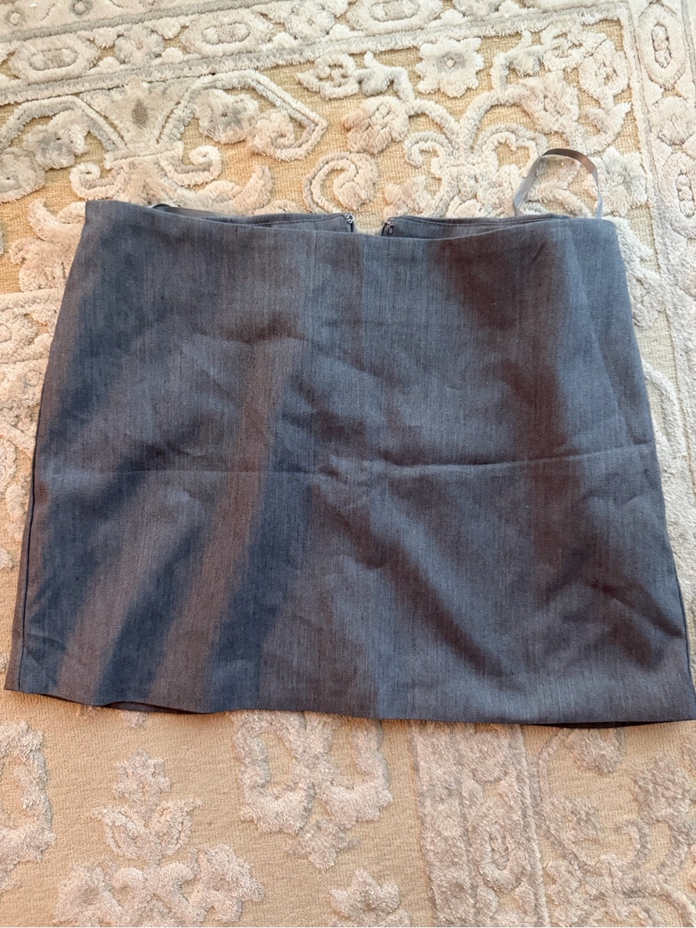 Women's Charcoal Gray Mini Skirt - Sleek Everyday Style